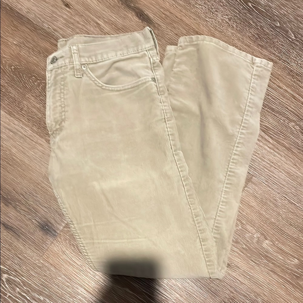 Levi's 514 straight leg Beige Corduroy Pants